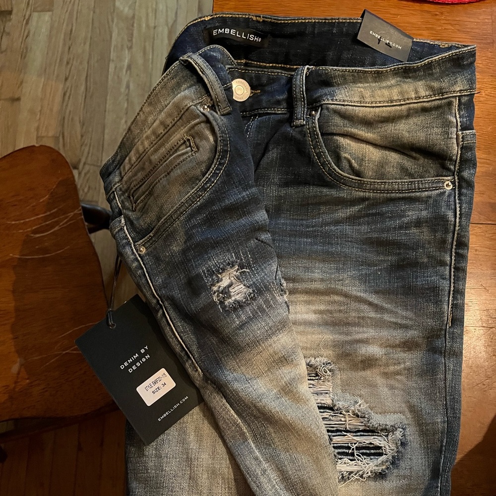 Men’s Embellish Jeans NWT